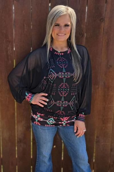 Sterling Kreek Long sleeve Top Lucky To Have You Top