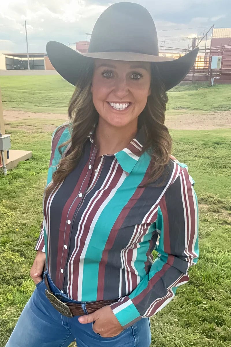 Sterling Kreek Long sleeve Top Oh My Darling Button Up
