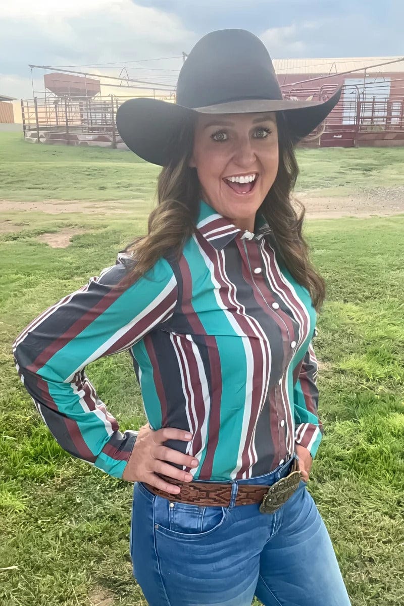 Sterling Kreek Long sleeve Top Oh My Darling Button Up