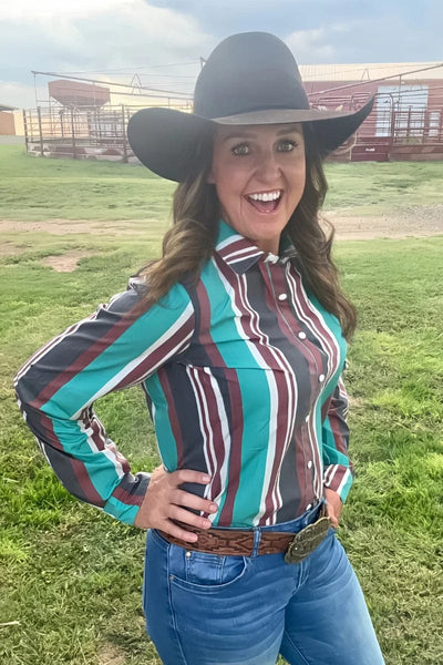 Sterling Kreek Long sleeve Top Oh My Darling Button Up