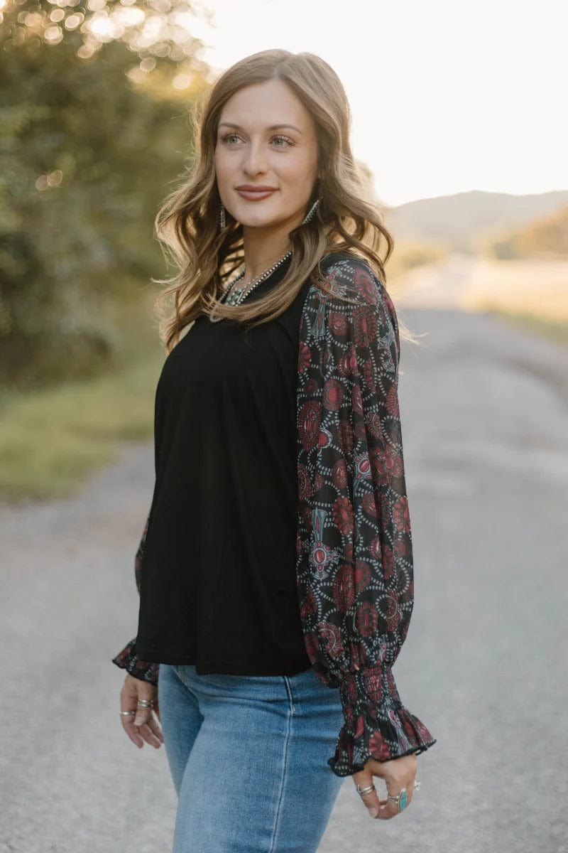 Sterling Kreek Long Sleeve Shirt Pearls In December Top