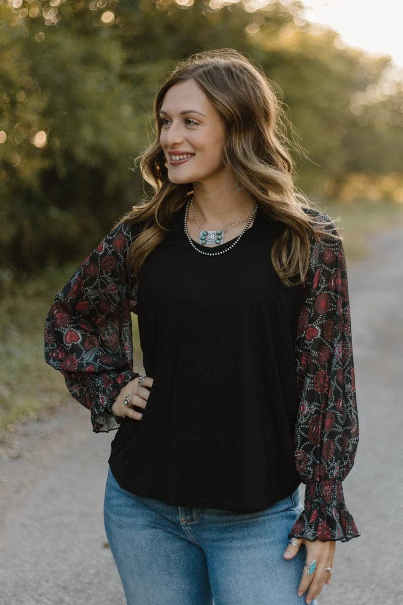 Sterling Kreek Long Sleeve Shirt Pearls In December Top