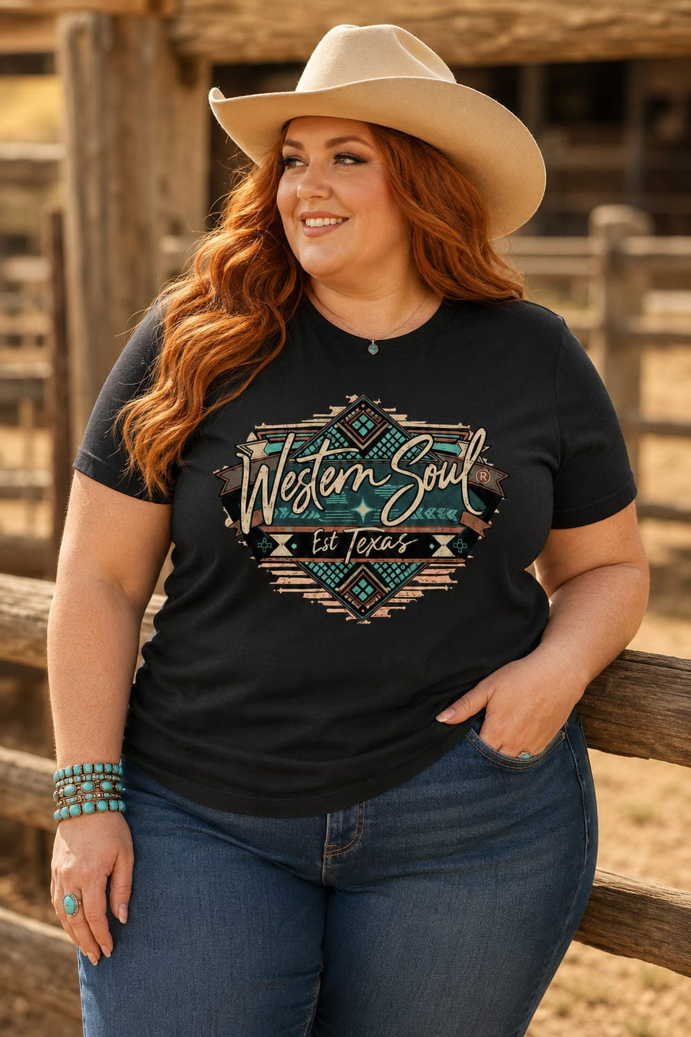 Western Soul Women's Graphic Tee XL / Black Western Soul® Tee Black