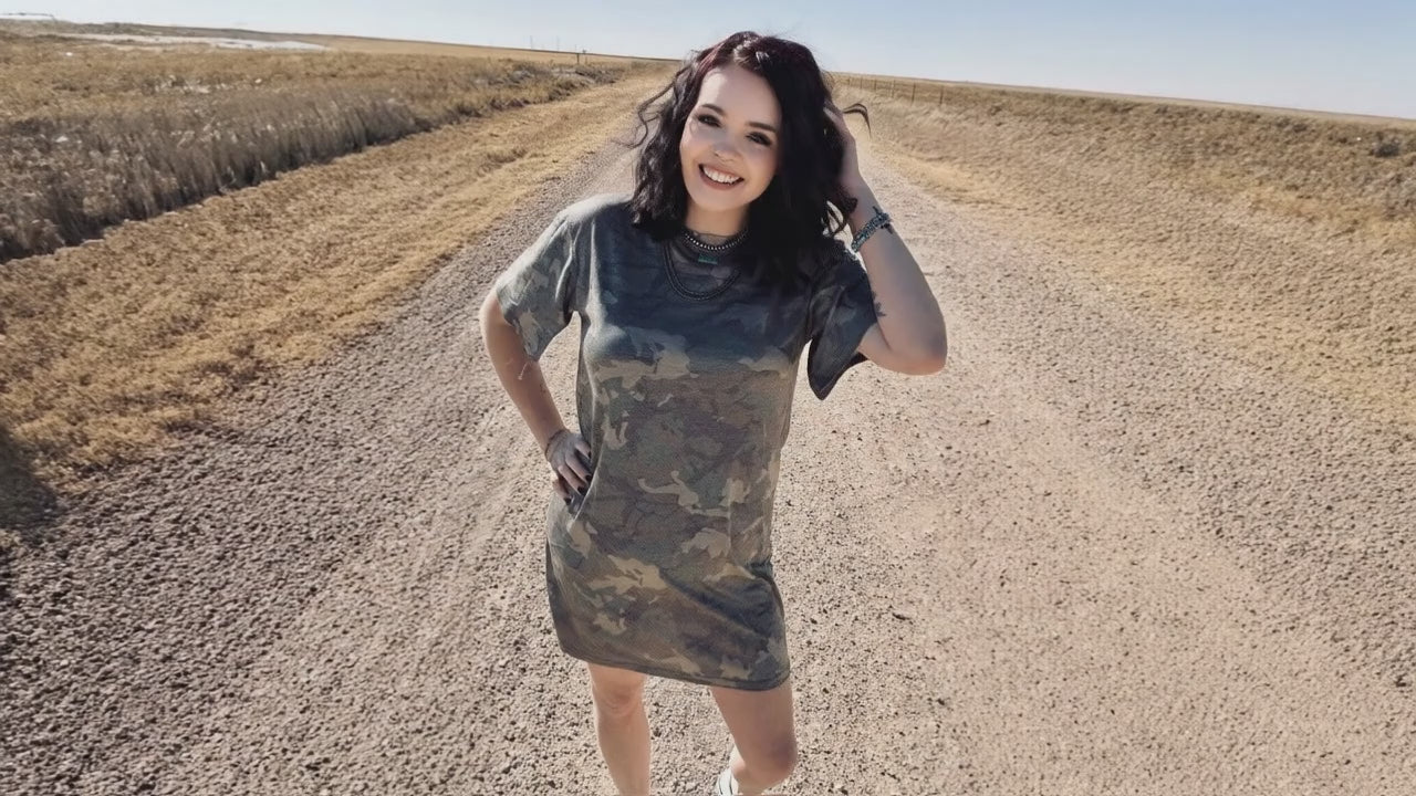 Camo Kreek T-shirt Dress