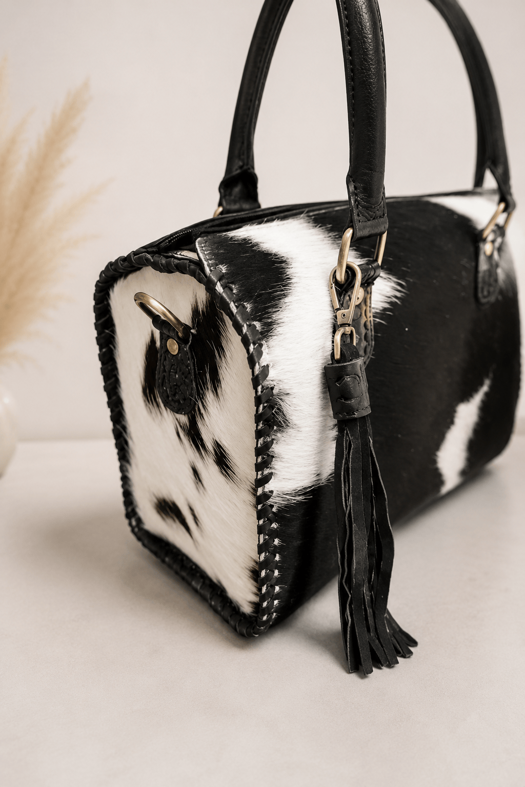 Countryside Co. Handbag Black Midnight Cowgirl Black Cowhide Speedy Bag