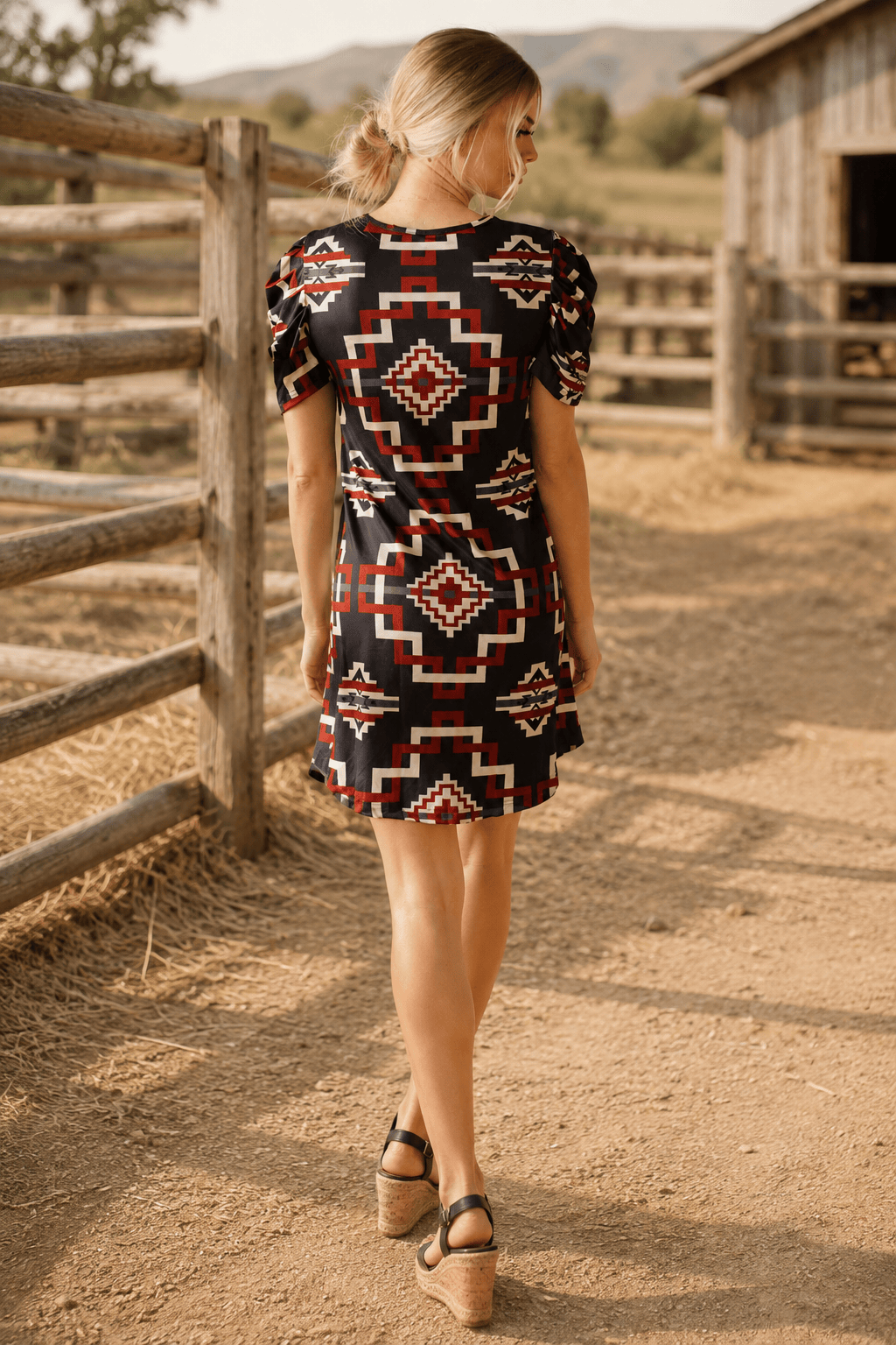 Sterling Kreek Dress Raiderland Dress Aztec Print Dress