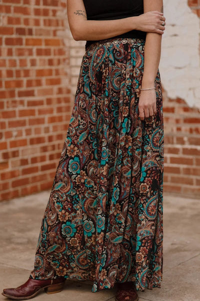 Sterling Kreek Skirt Sagebrush Swirl Maxi Skirt