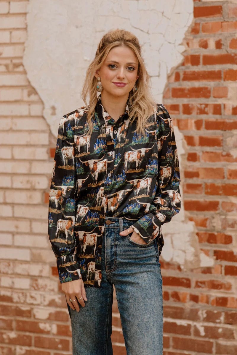 Sterling Kreek Long Sleeve Shirt Somewhere in Texas Button Up