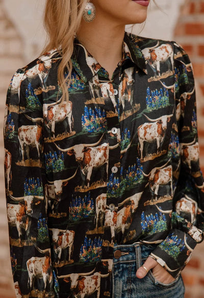 Sterling Kreek Long Sleeve Shirt Somewhere in Texas Button Up