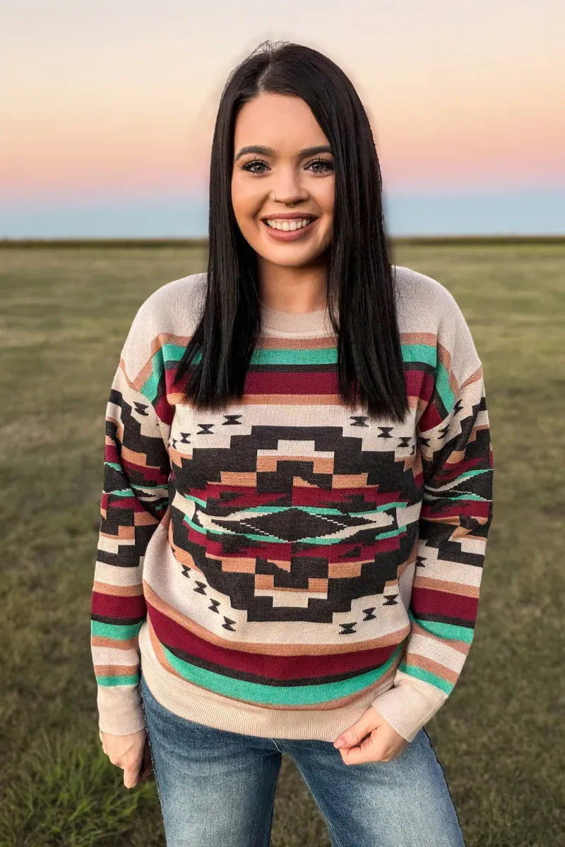Sw Pay Chart Southwest Sunset Sweater | Western Soul®