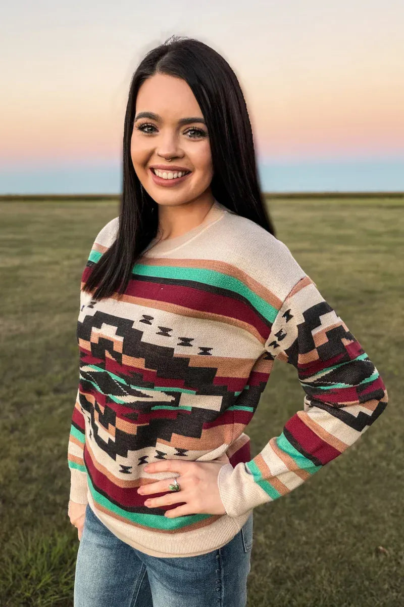 Sw Pay Chart Southwest Sunset Sweater | Western Soul®