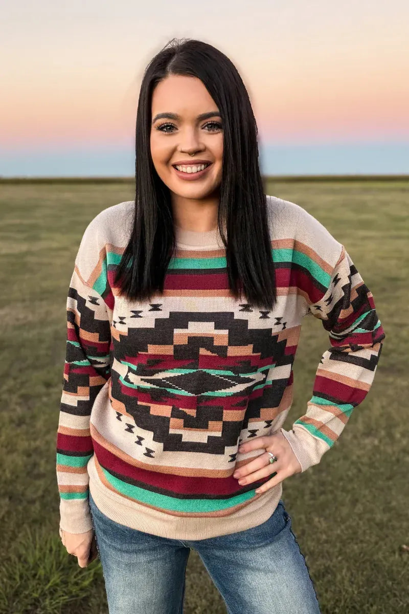 Sw Pay Chart Southwest Sunset Sweater | Western Soul®