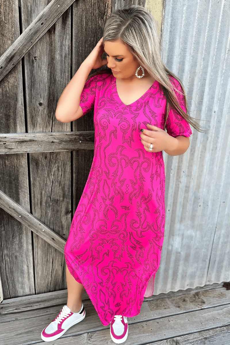 Sterling Kreek Dress Cowgirls Like Us Maxi Dress