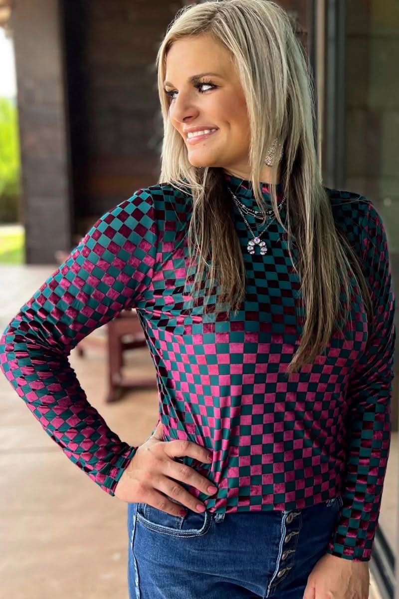 Long sleeve Mesh Top  