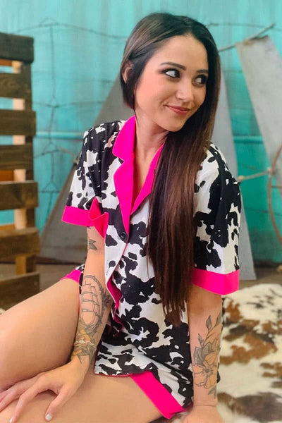 Sterling Kreek Pajamas Cow Jams Top
