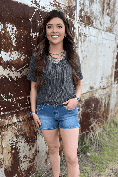 Sterling Kreek short sleeve top Rodeo Roundup Top