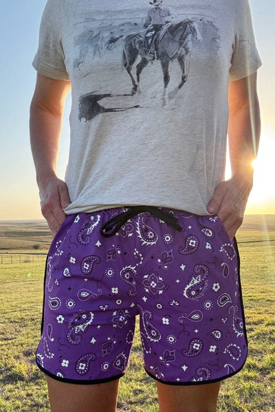 Sterling Kreek Shorts Bandana Babe Purple Shorts