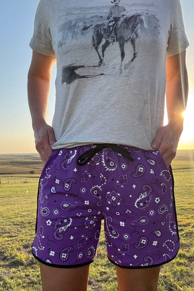 Sterling Kreek Shorts Bandana Babe Purple Shorts