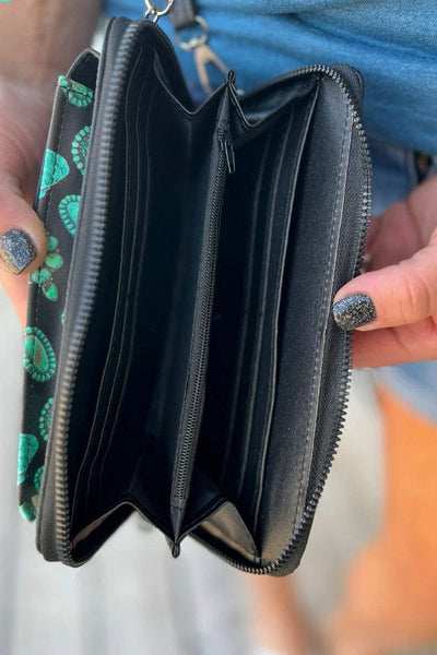 Sterling Kreek Phone Wallet Bag Black Tooled up Phone Wallet Bag
