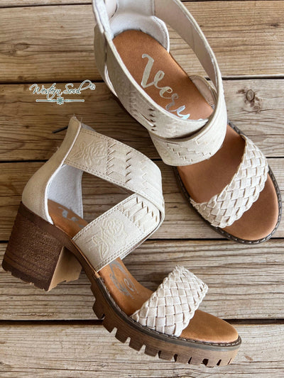 Very G Sandals Floral Embossed Pumps