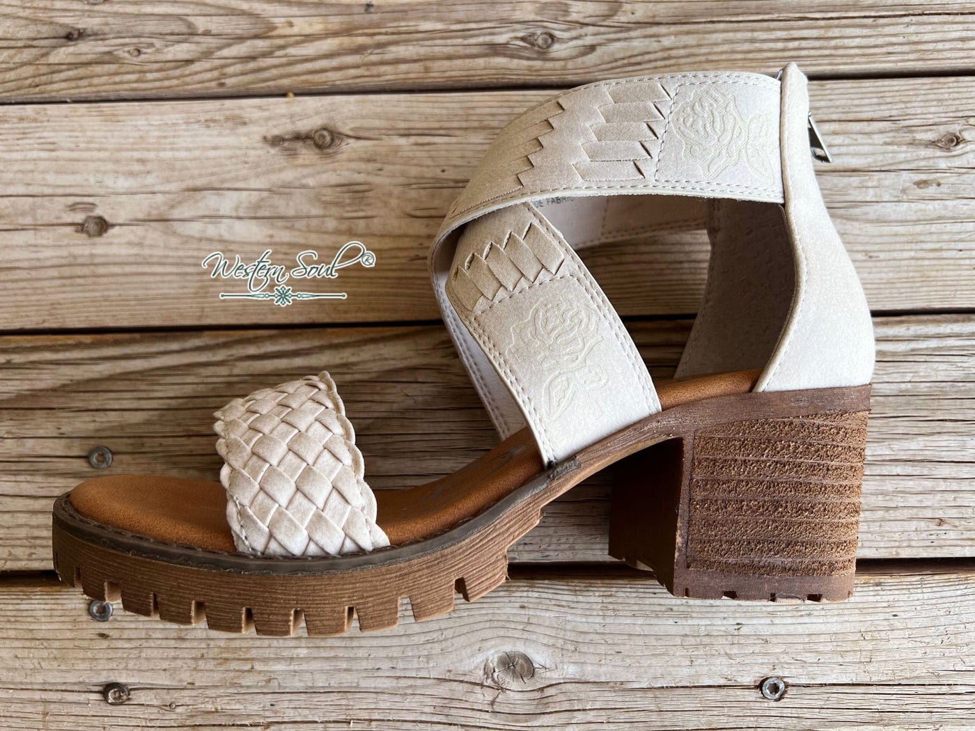 Very G Sandals Floral Embossed Pumps