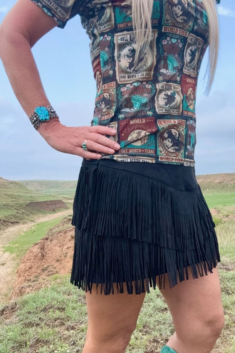 Sterling Kreek Skirt Fort Worth Skirt Black