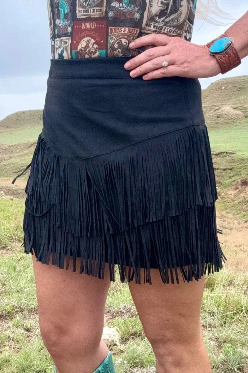 Sterling Kreek Skirt Fort Worth Skirt Black