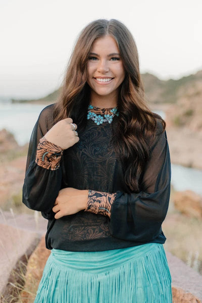 Sterling Kreek Shirt Small / Black Western Dreams Top