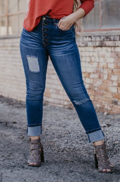 Jeans  Abela Story High Rise Distressed Boyfriend Jeans from L&B Apparel
