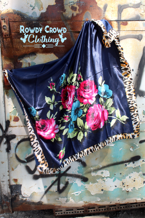 Wild Rag  Feisty Floral Wild Rag from Rowdy Crowd Clothing