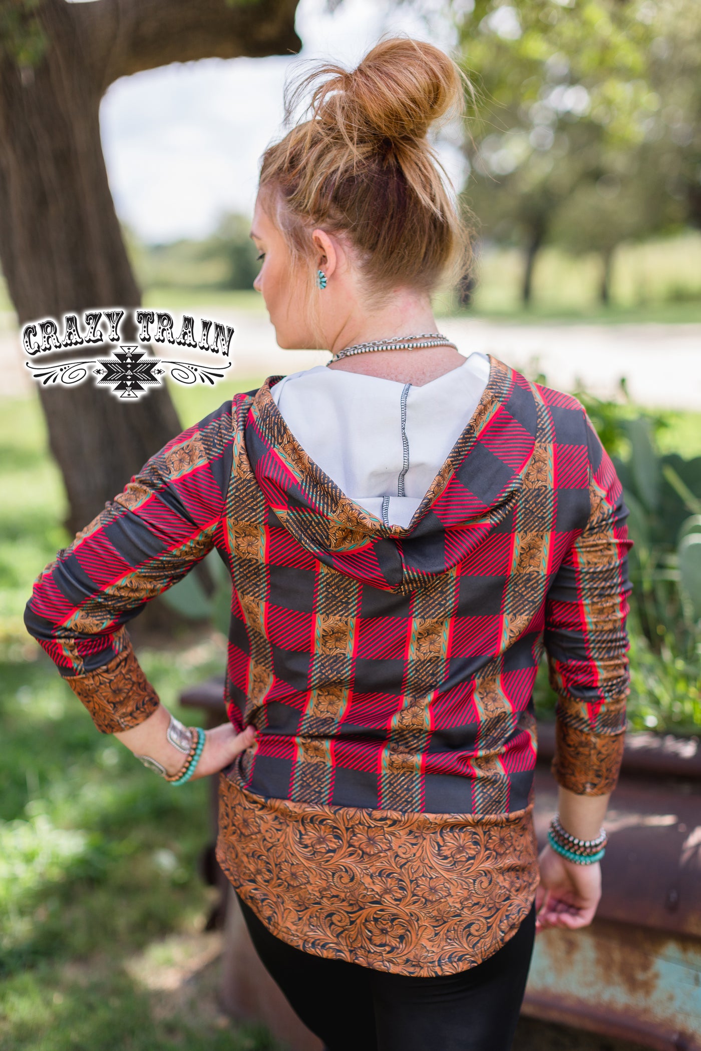 Hoodie  Cowtown Christmas Hoodie from Crazy Train Clothing