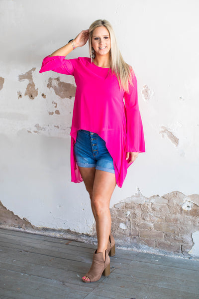 tunic  Cara High Low Top from L&B Apparel