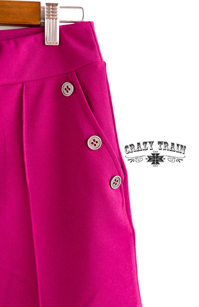 Shorts  Perfect Pair Shorts Raspberry from Crazy Train Clothing