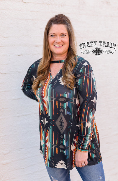 Long sleeve Top  Rock Springs Top from Crazy Train Clothing