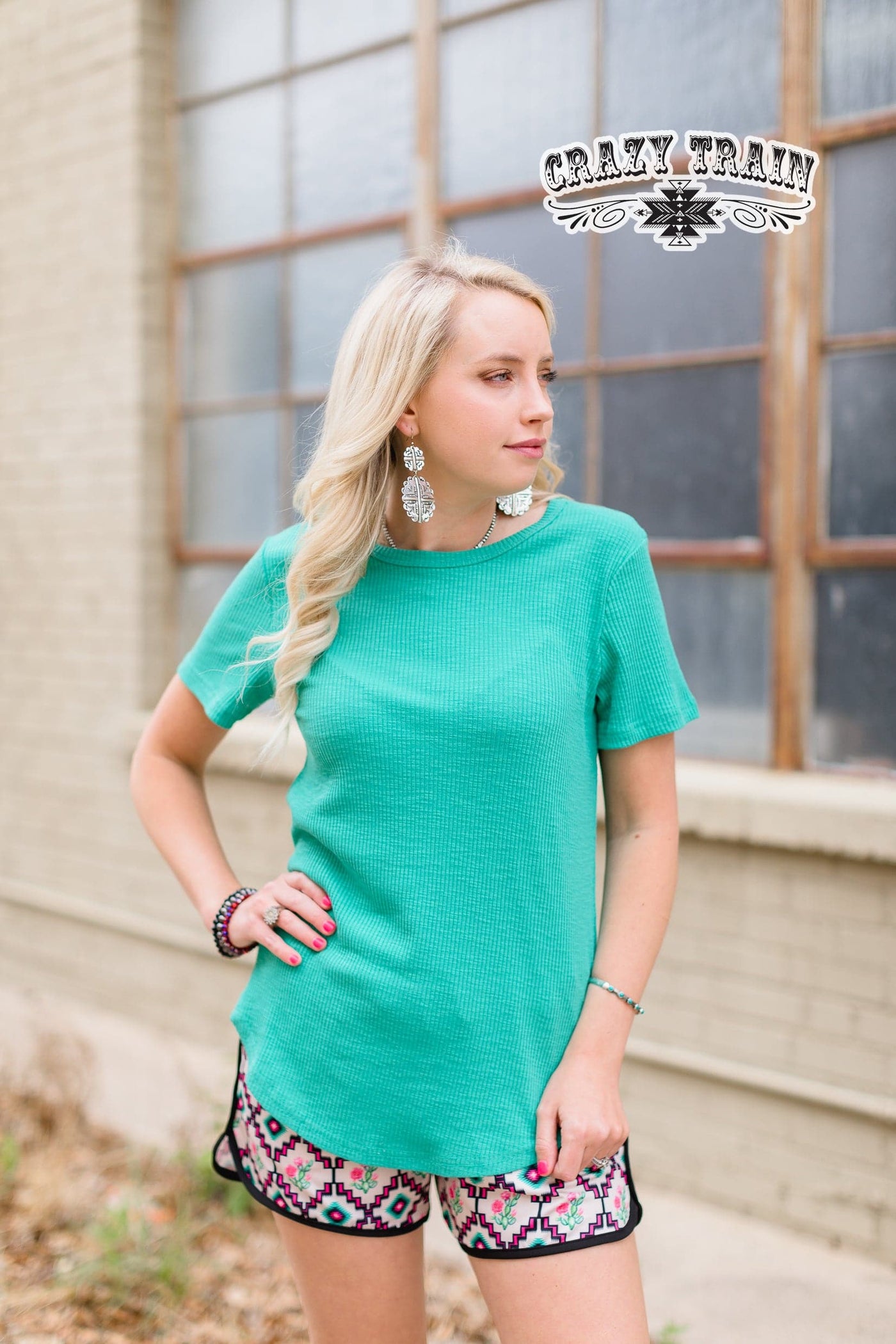 Shirts & Tops  Vintage Solid Choice Seafoam from Crazy Train Clothing