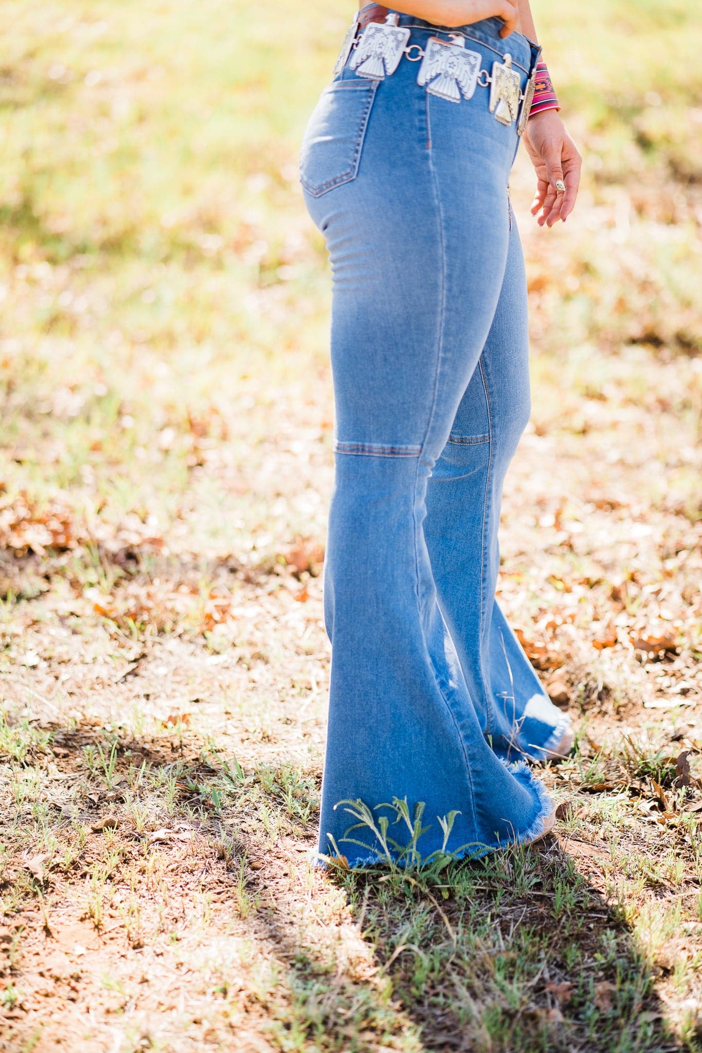 Jeans  Light Wash Extreme Flare Bell Bottom Jeans from L&B Apparel