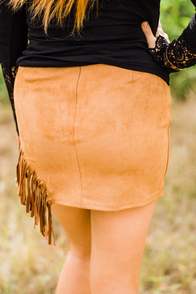 Skirts  Side Fringe Mini Skirt from Main Strip