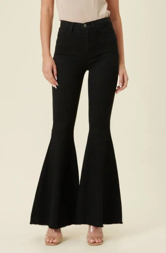 Jeans  Black Flare Jeans from Vibrant MIU