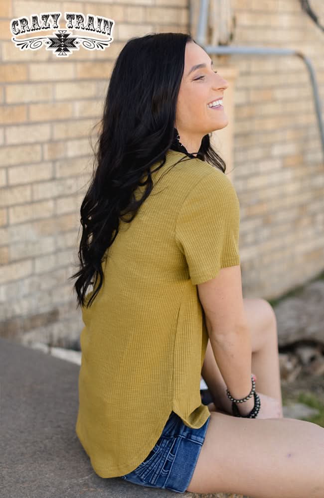 short sleeve top  Vintage Solid Choice from Crazy Train Clothing