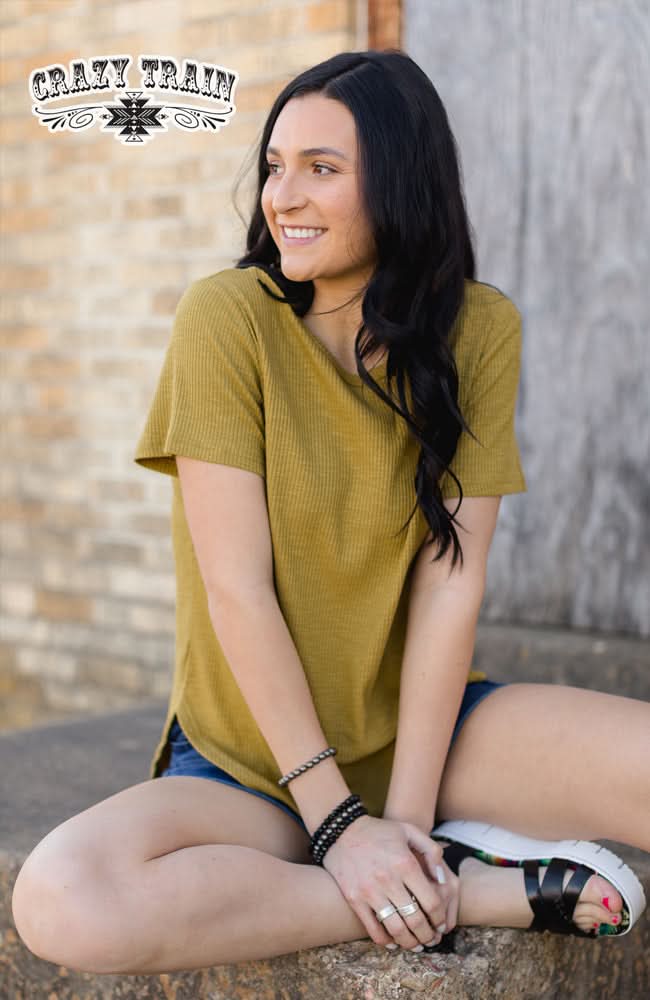 short sleeve top  Vintage Solid Choice from Crazy Train Clothing