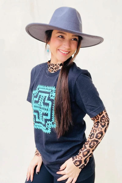 Long sleeve Mesh Top  Hear Me Roar Top from Sterling Kreek